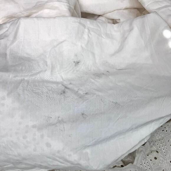 Allison Estelle Cream Eyelet Maxi Dress Small Cotton NWT Belted Boho Embroidered - Picture 14 of 14